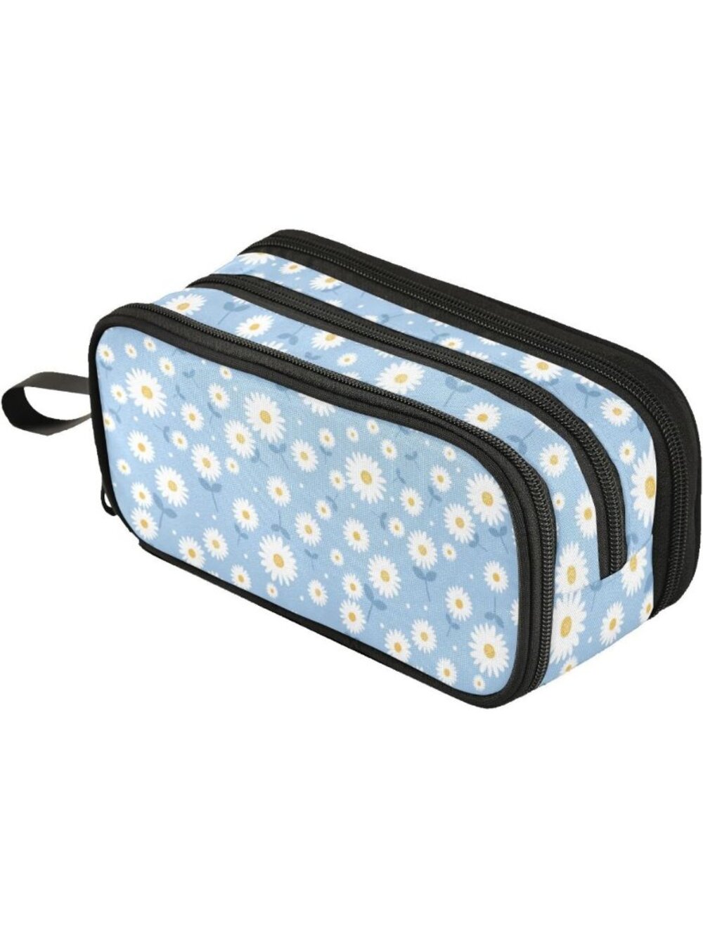 Daisy Flower Pencil Case & Makeup Pouch - Multi-Purpose Travel Organizer Bag